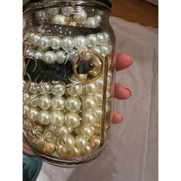 Mystery Jewelry Jar Pearl Beauty Victorian Castlecore 20 Pieces - Picture 7 of 9